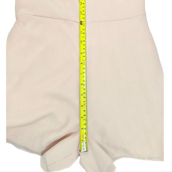 INTERMIX Molly 100% Silk Ruffle Sleeve Romper Dress In Nude Dusty Rose Size XS? - Picture 14 of 16